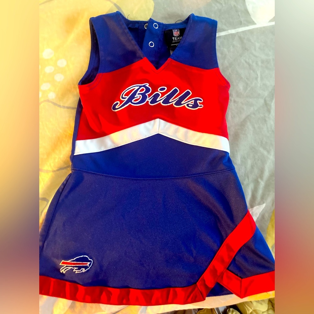 COPY - Toddler girls Buffalo Bills cheerleader dress.